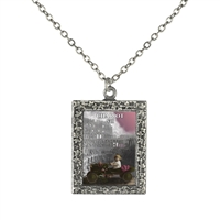 7 Chariot Tarot Card Frame Necklace