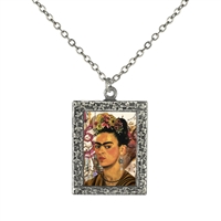 Frida Kahlo Self-Portrait Frame Necklace