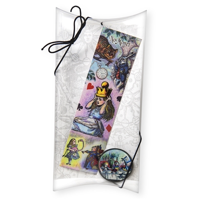 Alice in Wonderland Tea Party Phone Stand and Bookmark Gift Set