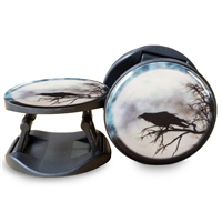 Raven Against the Moon Mobile Phone Stand