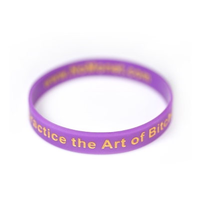 Beware, I Practice the Art of Bitchcraft Silicone Bracelet