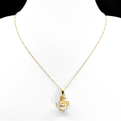 Simply Classic: Mouse in a Teapot Necklace