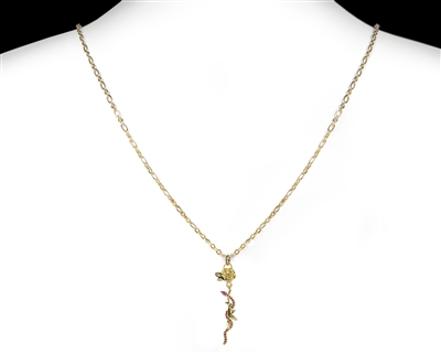 Rose and Snake Necklace