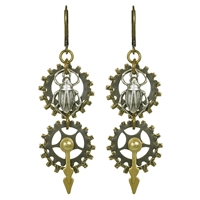 Time Bug Steampunk Earrings