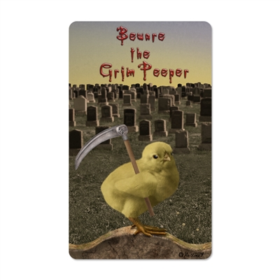 Beware the Grim Peeper Sticker