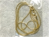 GOLD PLATED SNAKE CHAIN NECKLACE WITH CLASP