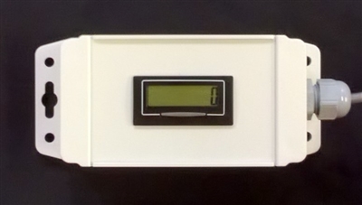 7111INBOX - A Trumeter 7111 self powered digital pulse counter mounted in box.