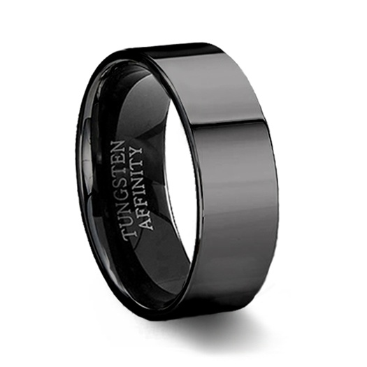 Black tungsten store engagement ring