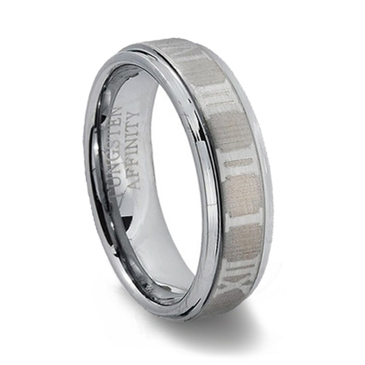 Roman Numerals Personalised Silver Ring - Scarlett Jewellery