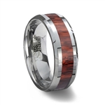 Wood Inlay Tungsten Wedding Ring