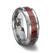 Wood Inlay Tungsten Wedding Ring