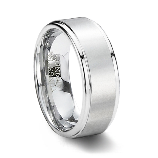 Black Brushed Plated Metal Tungsten Ring Rose Gold Wedding Band Ring Men  Jewelry | eBay