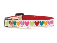 Unique Cat Collar Pop Hearts SaltyPaws.com