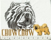 Chow Chow Classic Embroidered Tee Shirt or Sweatshirt, Clothing for Dog and Cat Lovers at www.saltypaws.com