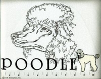Poodle White Classic Embroidered Tee Shirt or Sweatshirt, Clothing for Dog and Cat Lovers at www.saltypaws.com