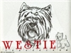 West Highland Terrier Classic Embroidered Tee Shirt or Sweatshirt, Clothing for Dog and Cat Lovers at www.saltypaws.com