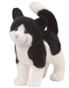 Black And White Cat Plush Stuffed Animal "Scooter" SaltyPaws.com