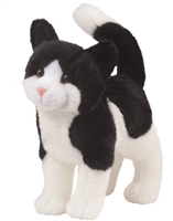 Black And White Cat Plush Stuffed Animal "Scooter" SaltyPaws.com