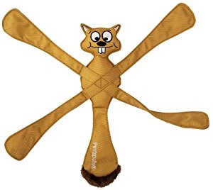 Dog Toy Pentapull Squirrel at SaltyPaws.com