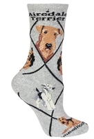Airedale Terrier Novelty Socks SaltyPaws.com