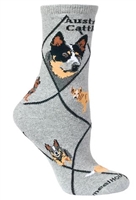 Australian Cattle Dog Novelty Socks SaltyPaws.com