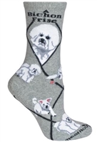 Bichon Frise Novelty Socks SaltyPaws.com