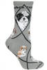 Shih Tzu Puppy Cut Novelty Socks SaltyPaws.com