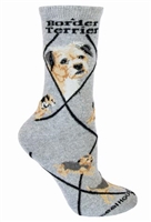 Border Terrier Novelty Socks SaltyPaws.com