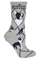 Boston Terrier Novelty Socks SaltyPaws.com