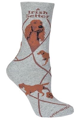 Irish Setter Novelty Socks SaltyPaws.com