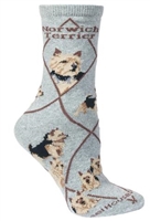 Norwich Terrier Novelty Socks SaltyPaws.com