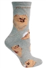 Red Pomeranian Novelty Socks SaltyPaws.com