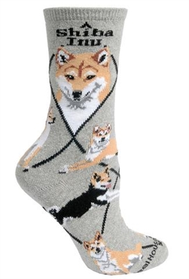 Shiba Inu Novelty Socks SaltyPaws.com