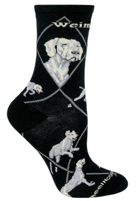 Weimaraner Novelty Socks SaltyPaws.com