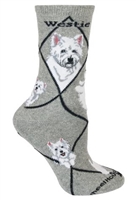 West Highland Terrier Novelty Socks SaltyPaws.com