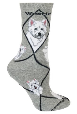 West Highland Terrier Novelty Socks SaltyPaws.com