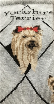 Yorkshire Terrier Puppy Cut Novelty Socks SaltyPaws.com