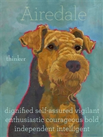 Airedale Terrier Artistic Fridge Magnet SaltyPaws.com
