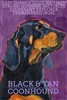 Coonhound Black & Tan Artistic Fridge Magnet SaltyPaws.com