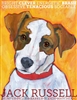 Jack Russell Terrier Brown & White Artistic Fridge Magnet SaltyPaws.com