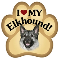 Elkhound Paw Magnet for Car or Fridge