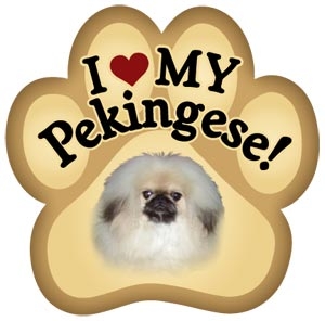 Pekingese Paw Magnet for Car or Fridge