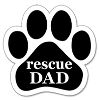 Rescue Dad Paw Magnet for Car or Fridge
