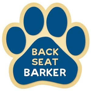 Back Seat Barker Paw Magnet for Car or Fridge
