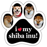 Shiba Inu Paw Magnet for Car or Fridge
