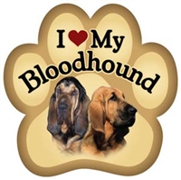 Bloodhound Paw Magnet for Car or Fridge