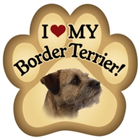 Border Terrier Paw Magnet for Car or Fridge
