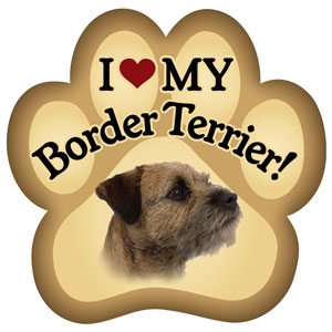 Border Terrier Paw Magnet for Car or Fridge