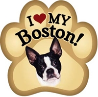 Boston Terrier Paw Magnet for Car or Fridge