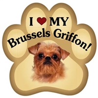 Brussels Griffon Paw Magnet for Car or Fridge